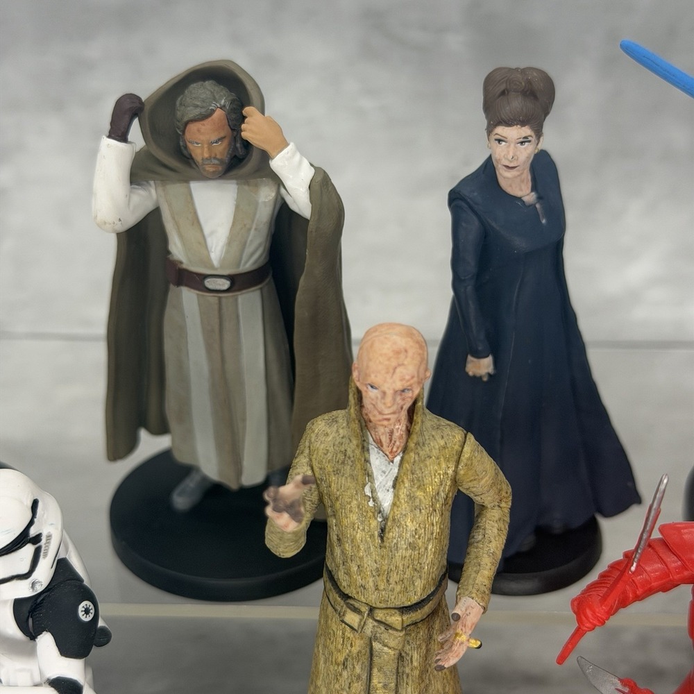 Star Wars PVC Action Figure Set Cake Toppers Deluxe Figurines Lucas Film lot 4" - Picture 6 of 7